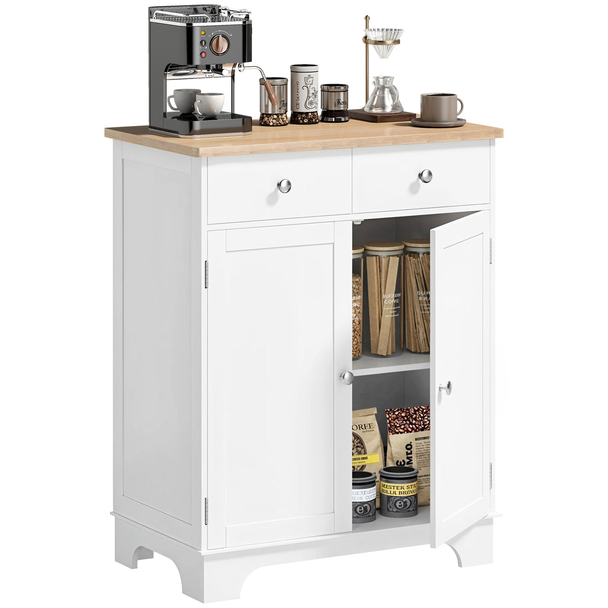 Sideboard Buffet Cabinet with Storage – 27"W x 34"H
