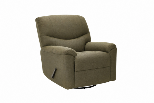 Titus T1043 Modern Chenille Swivel Rocker Recliner Chair