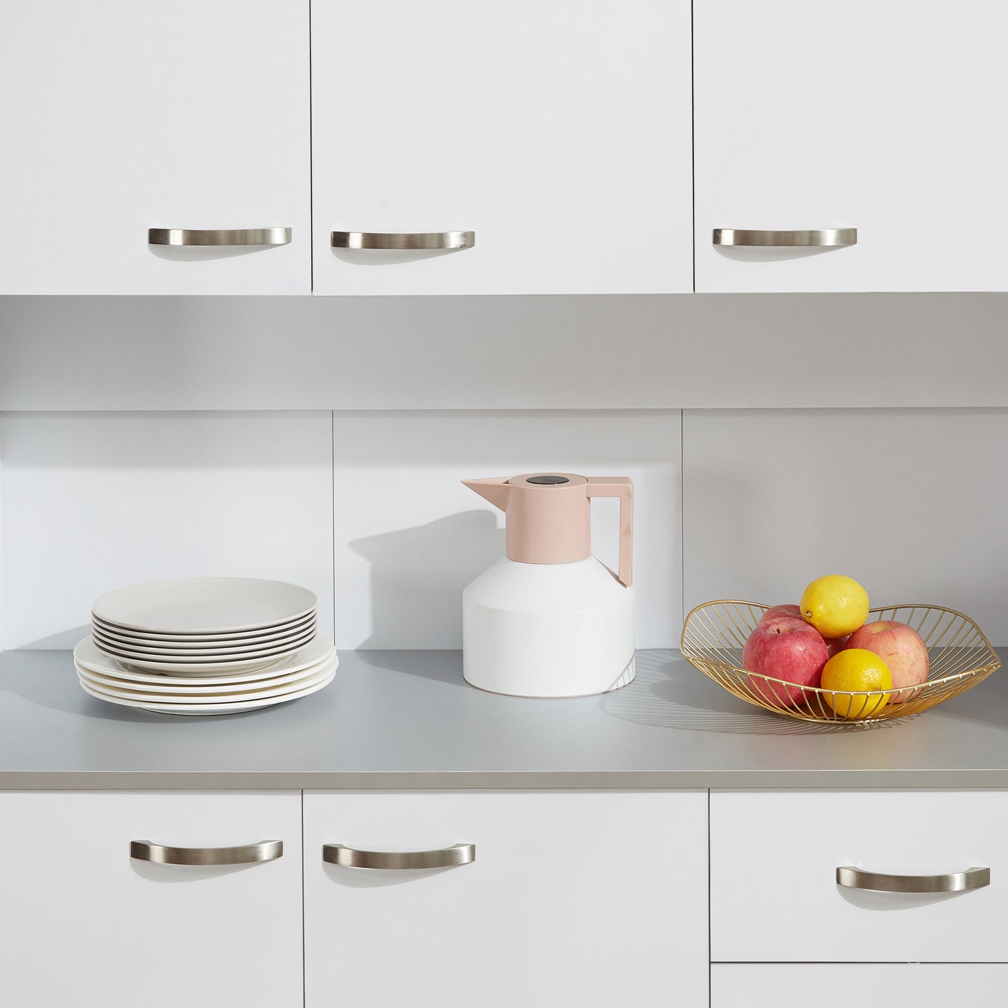 HOMCOM Modern Buffet Hutch With Storage Cabinets White