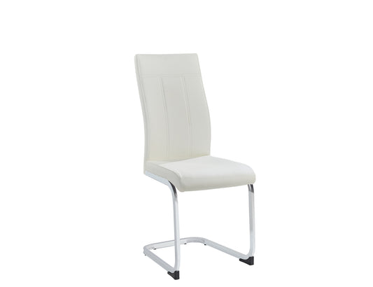 PU Dining Chair with Metal Legs – Set of 6