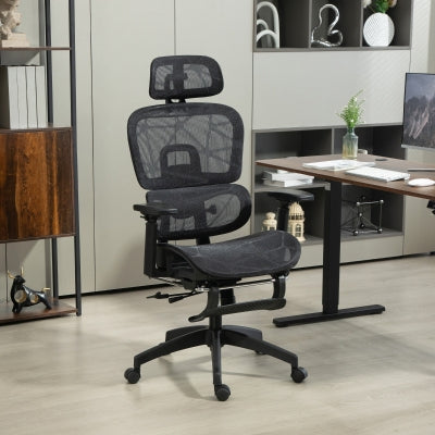 HOMCOM Criss Cross Office Chair with Flip‑Up Armrests, Adjustable Height, Beige