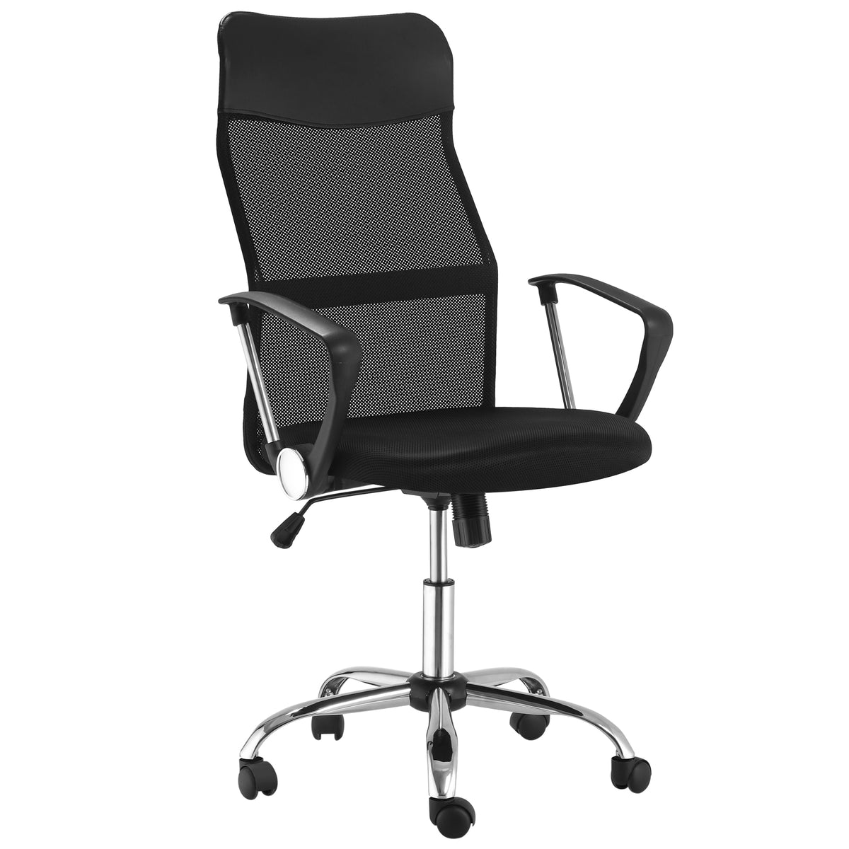 Ergonomic Mesh Office Chair, High Back Computer Desk Chair with Adjustable Height, Black