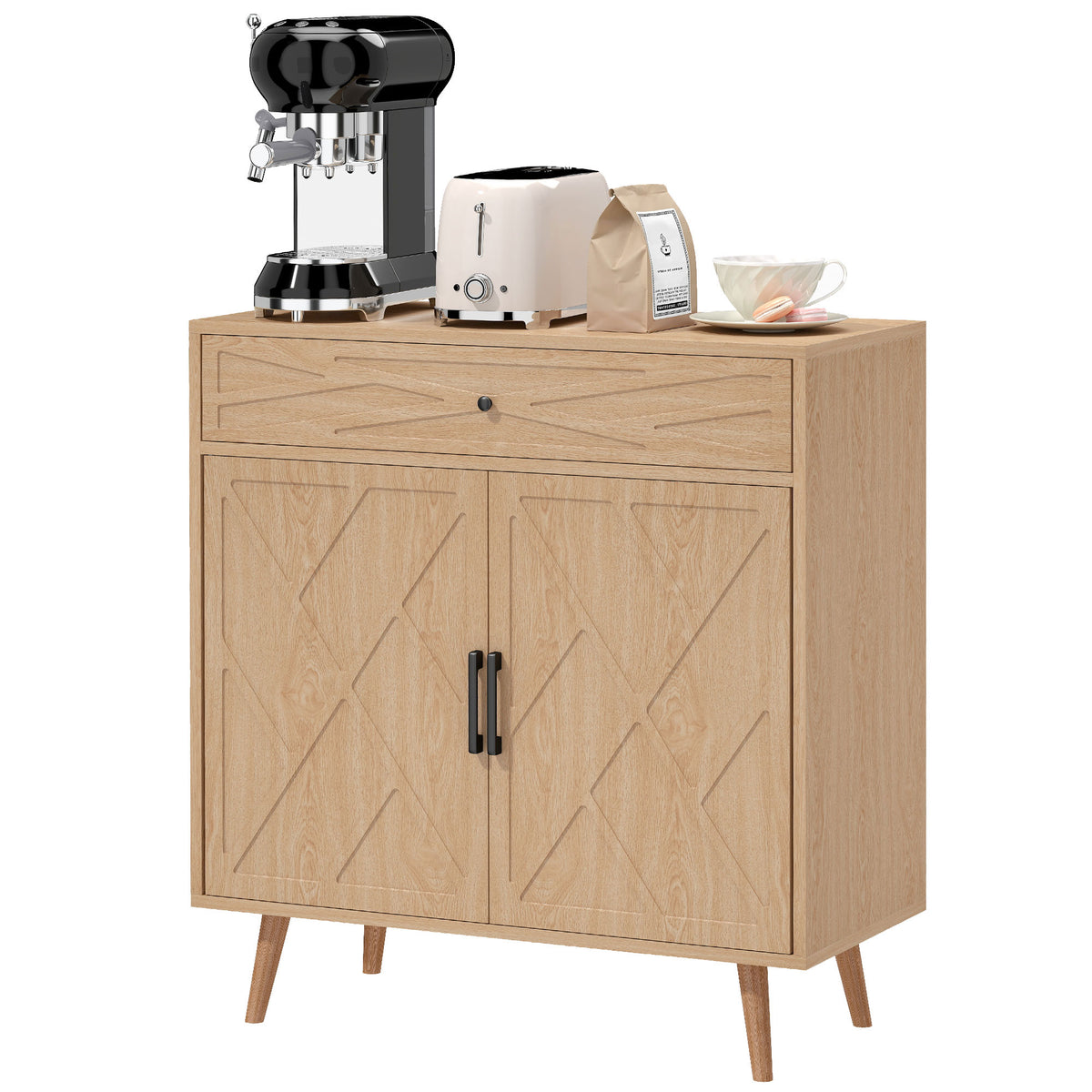 Sideboard with Patterned Doors – 30"W x 31"H