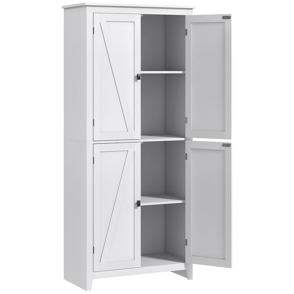 Kitchen Pantry Cabinet with Doors and Shelves – 32"W x 72"H