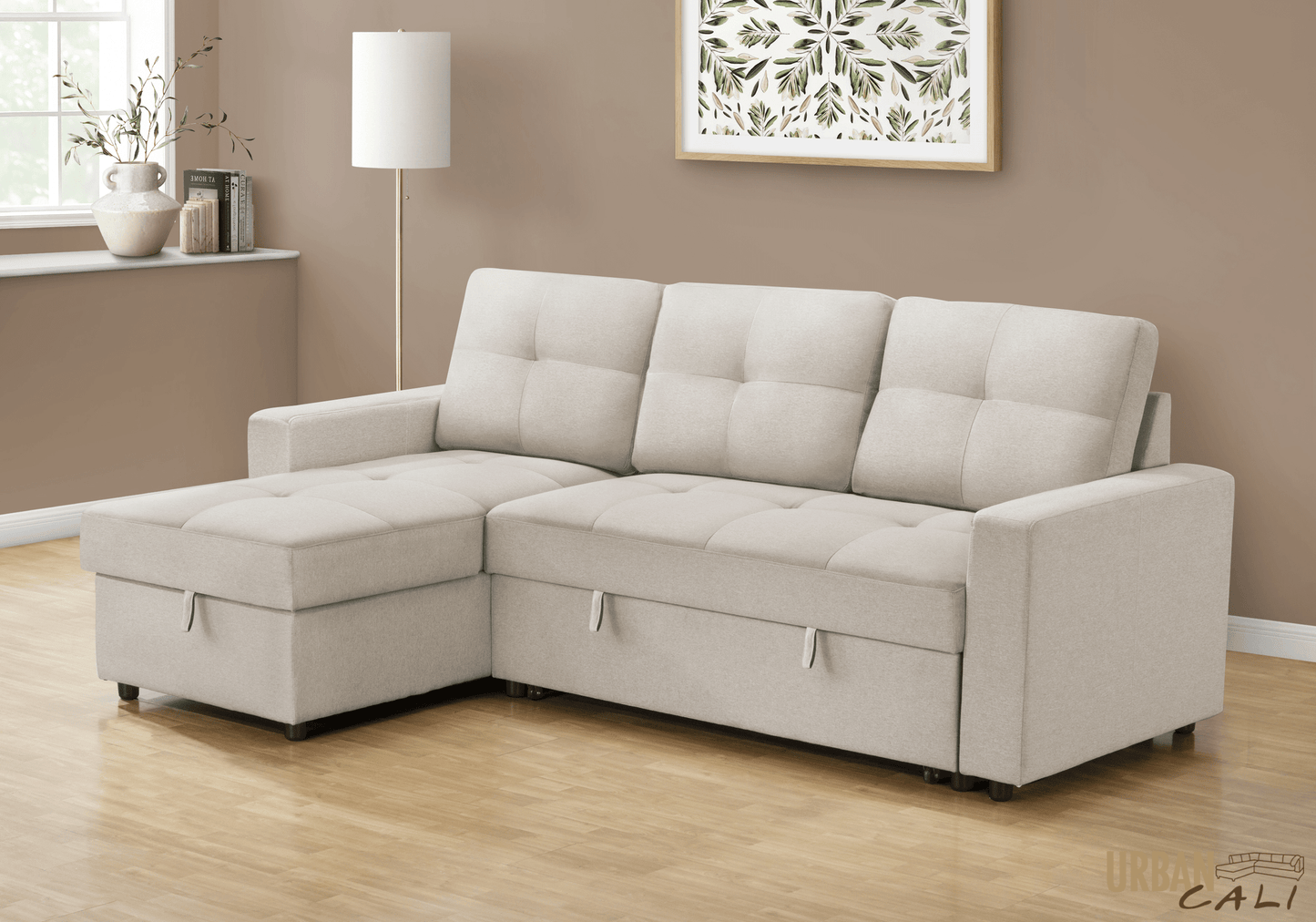 Compact Sleeper Sectional Sofa Bed