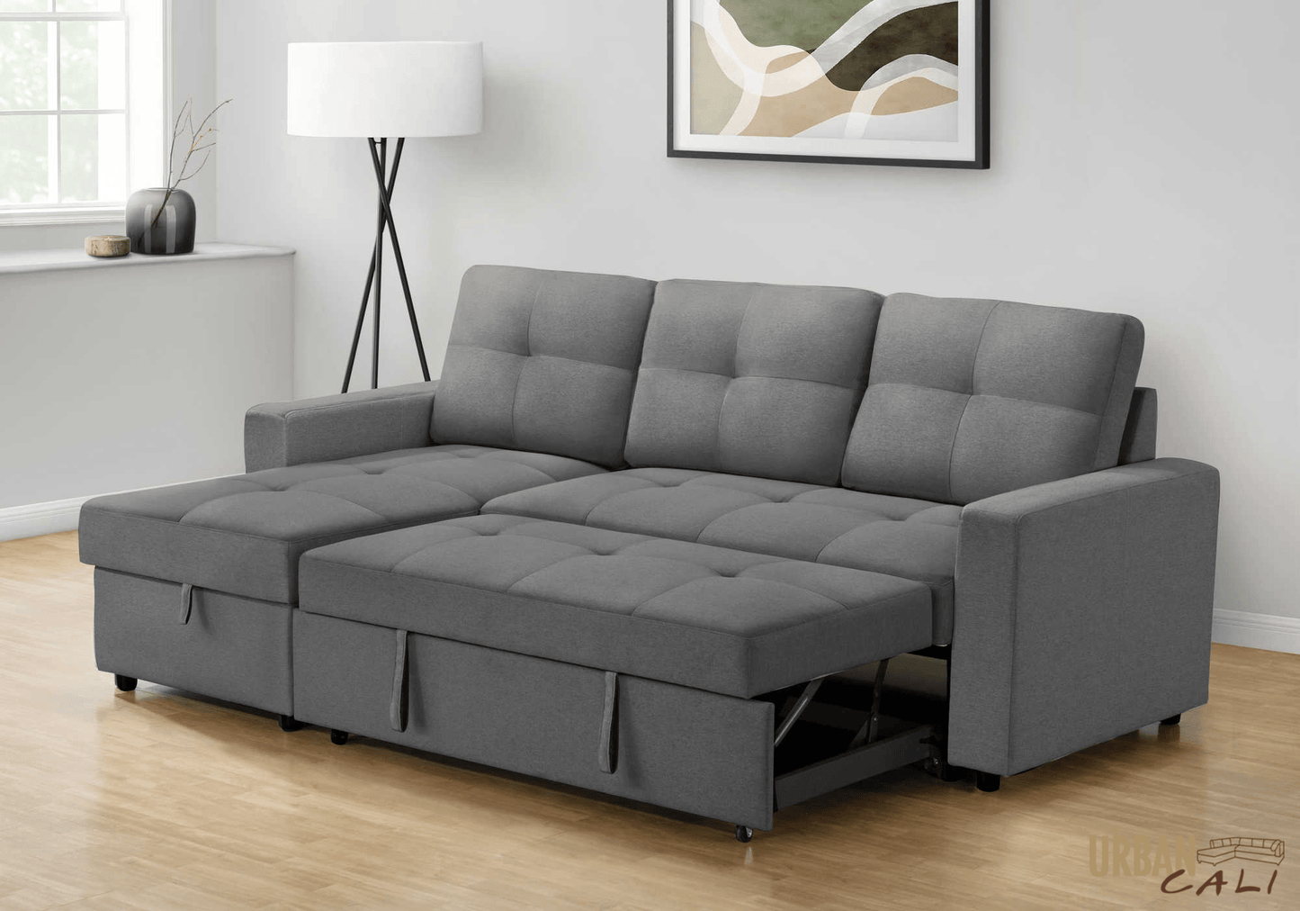 Compact Sleeper Sectional Sofa Bed