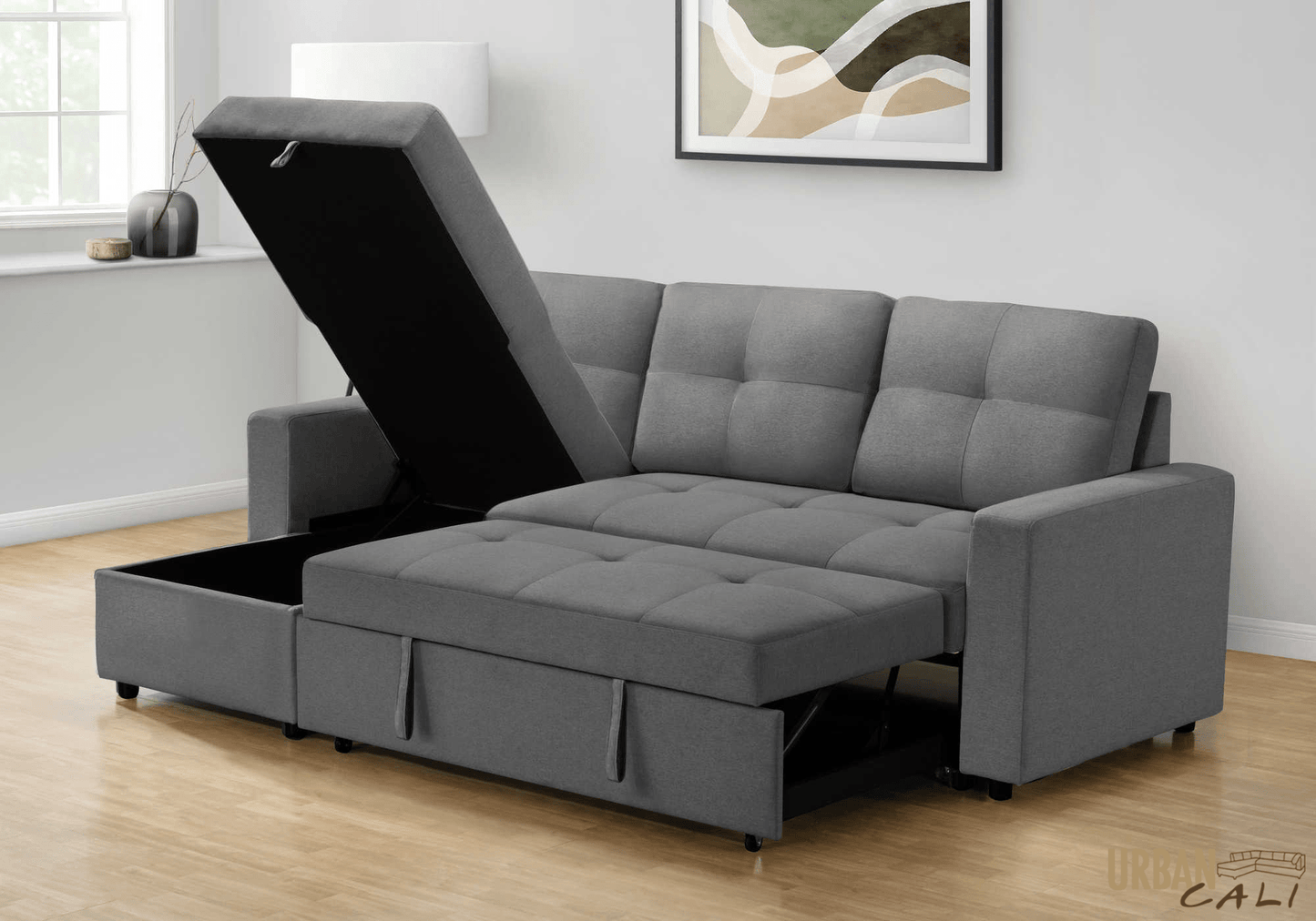 Compact Sleeper Sectional Sofa Bed