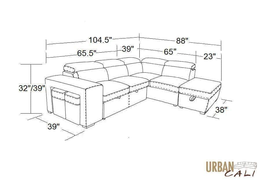 Pasadena Large Sleeper Sectional