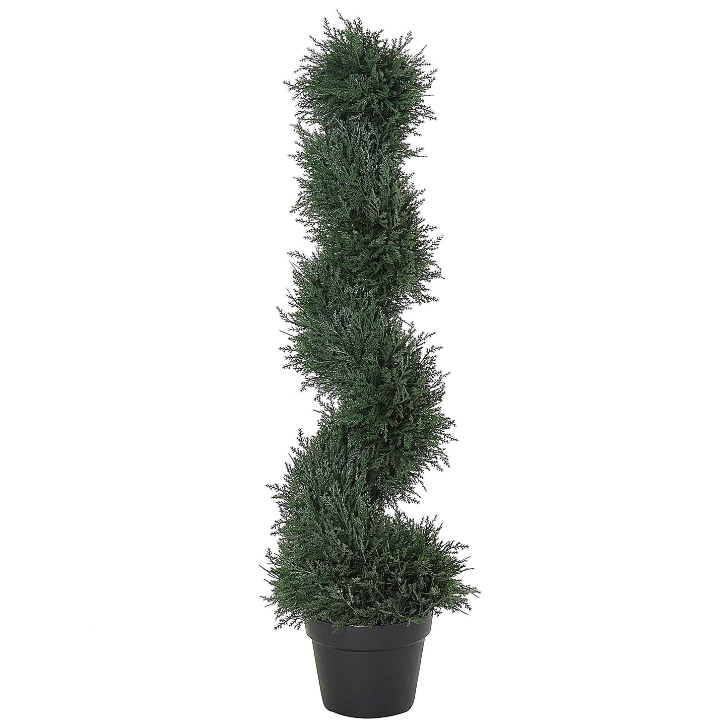 Outsunny Cedar Topiary tree 35.5" Spiral Decor Plant