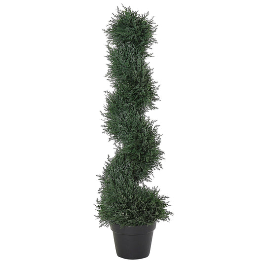 Outsunny Cedar Topiary tree 35.5" Spiral Decor Plant