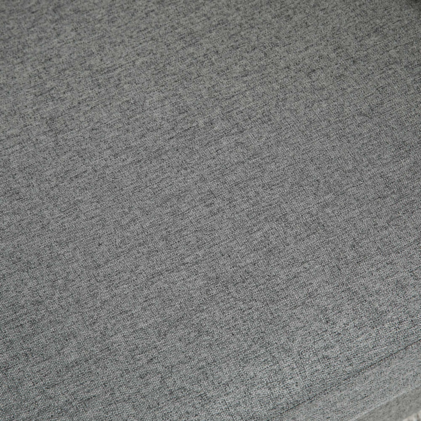 HOMCOM 55-inch Grey Upholstered Loveseat Sofa with Armrests, Sturdy Wood Legs