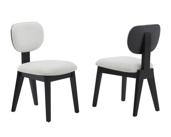 Dining Chair Set of 2 Black