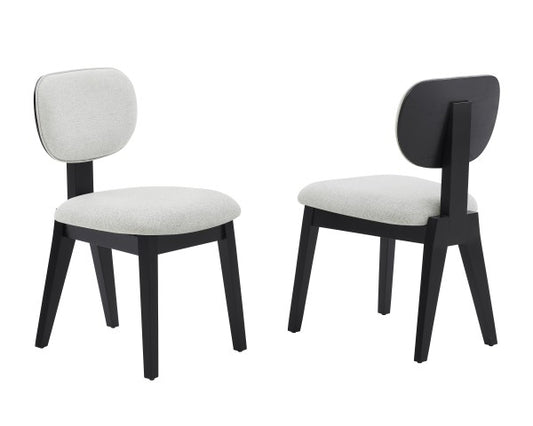 Dining Chair Set of 2 Black
