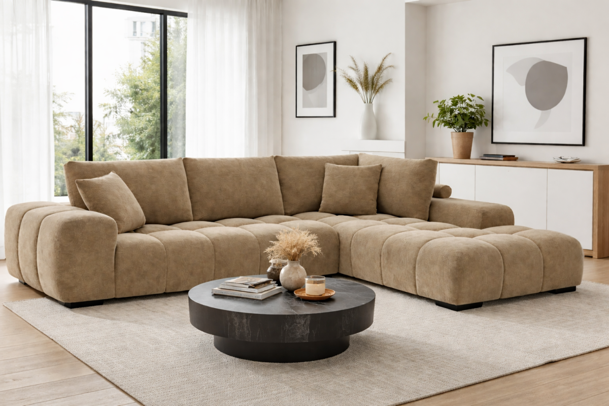 Sectional – Taupe