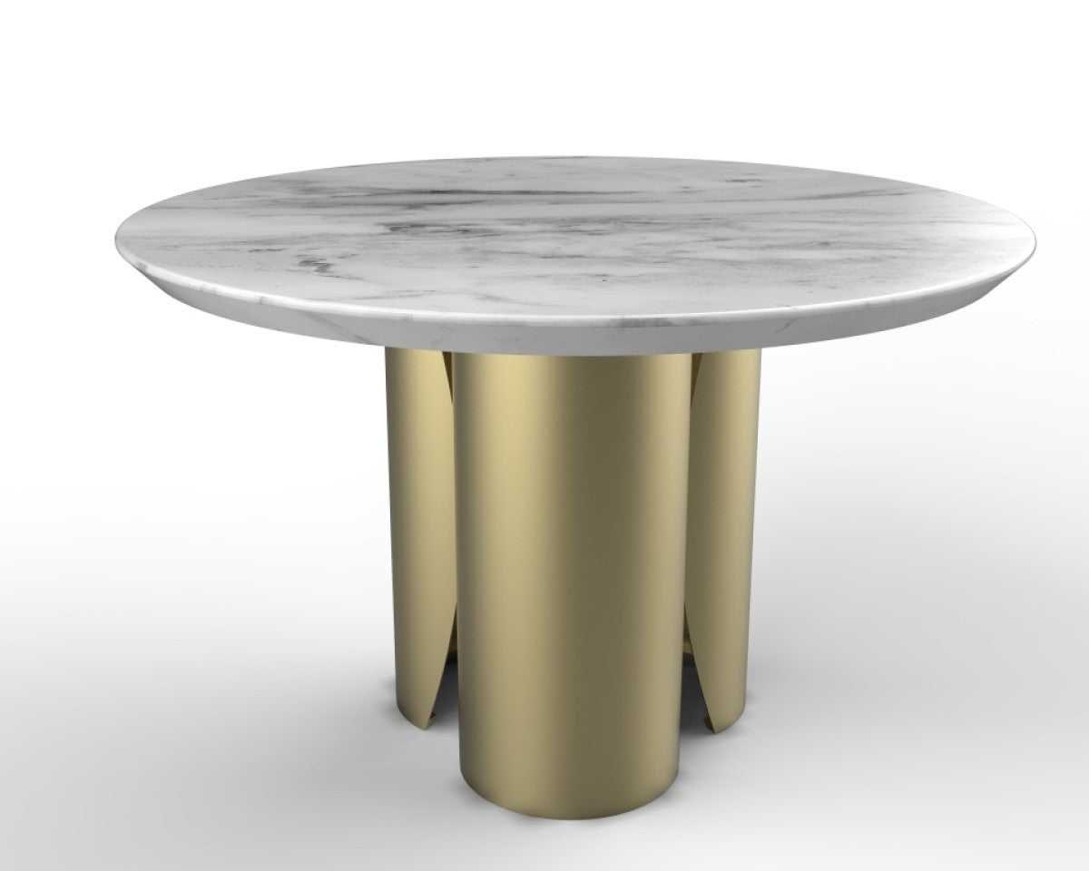 Marble Dining Table – Gold