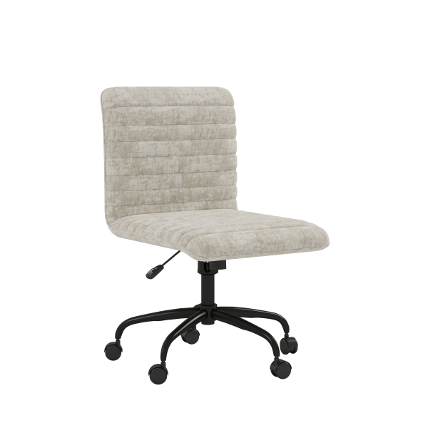 Otto Ergonomic Beige Fabric Office Chair with Adjustable Height and Smooth Swivel