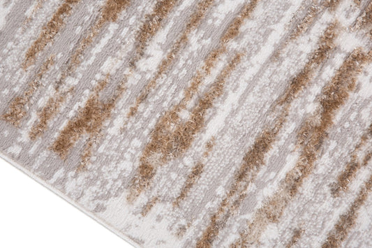 Distressed Jute Area Rug – Grey/Cream/Beige