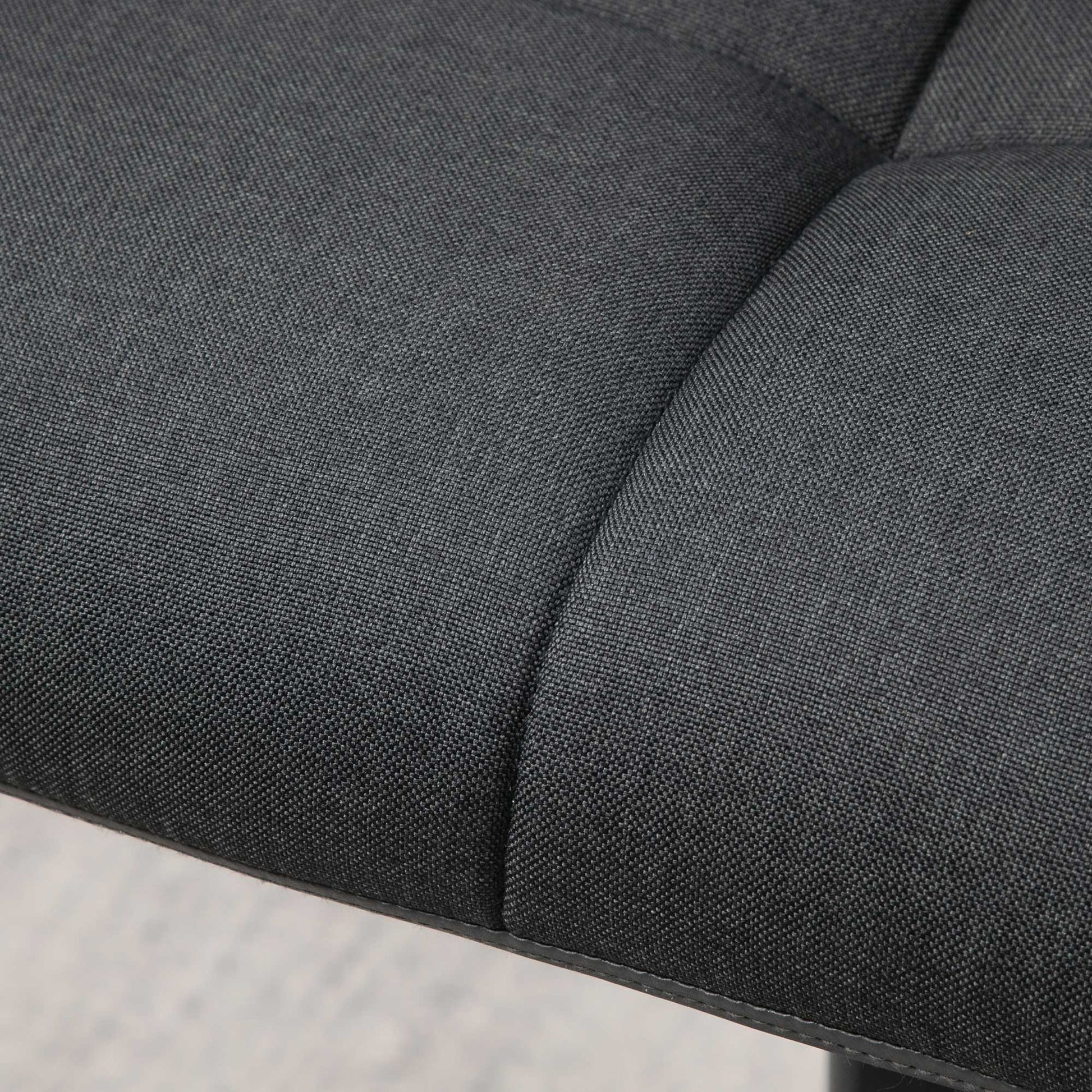 HOMCOM Adjustable Swivel Bar Stools Set of 2, Tufted Fabric, Armrests, Footrest