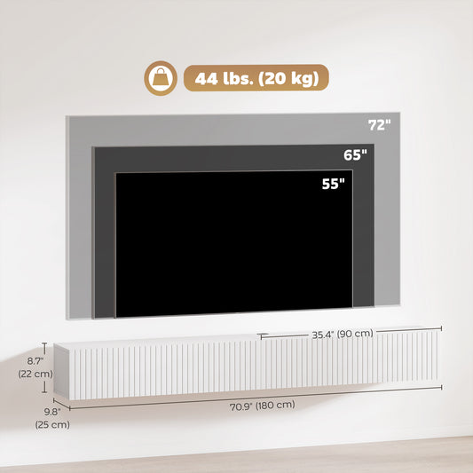 Floating TV Stand for TVs up to 72 Inch – 71" Wide