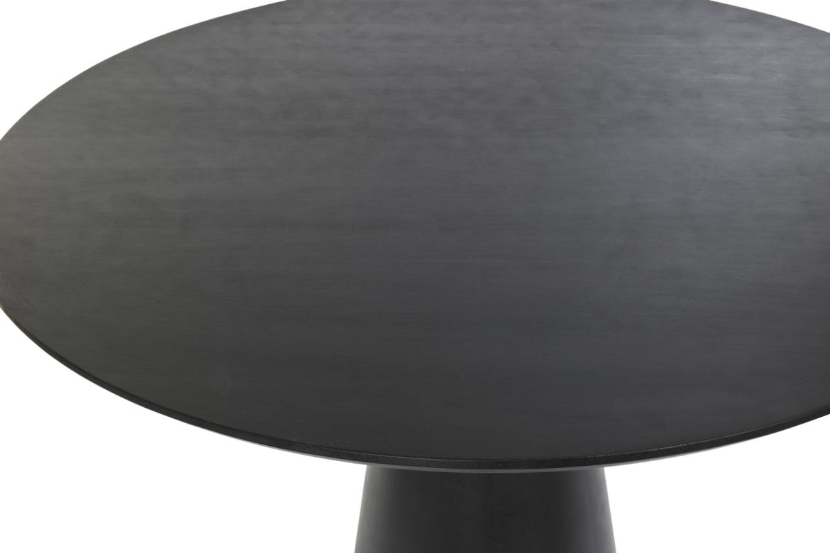Solid Wood Dining Table – Black