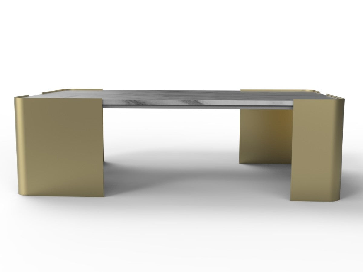 Marble Coffee Table – Gold