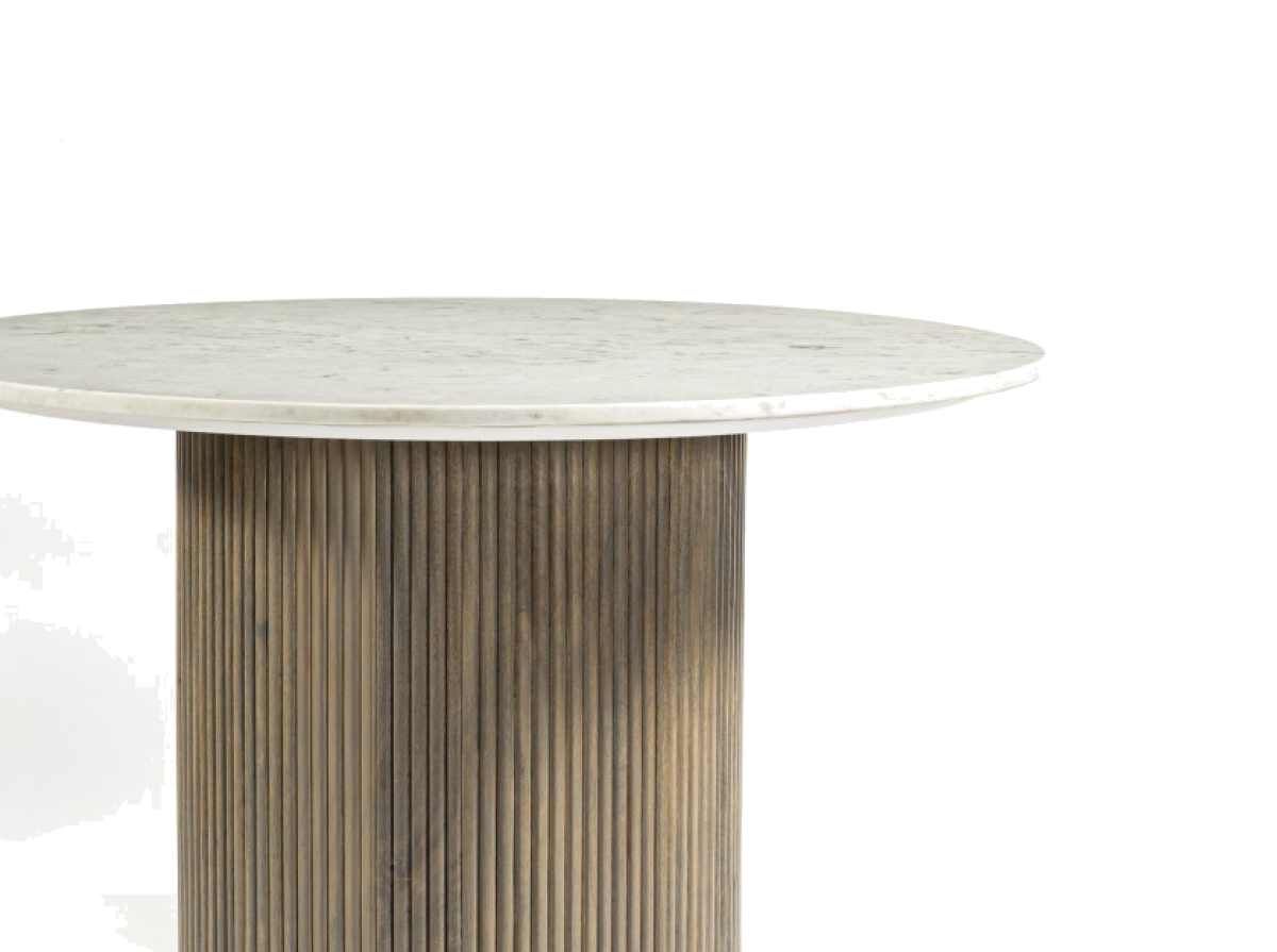 Marble Dining Table – Grey Wash (Style 2)