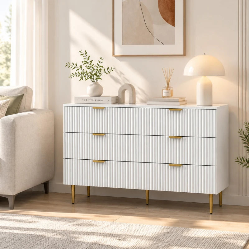 Modern 4-Drawer Chest Black