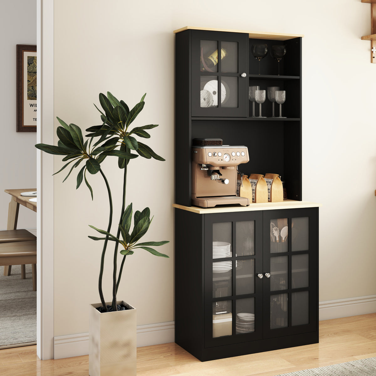 Kitchen Buffet with Hutch – 32"W x 72"H