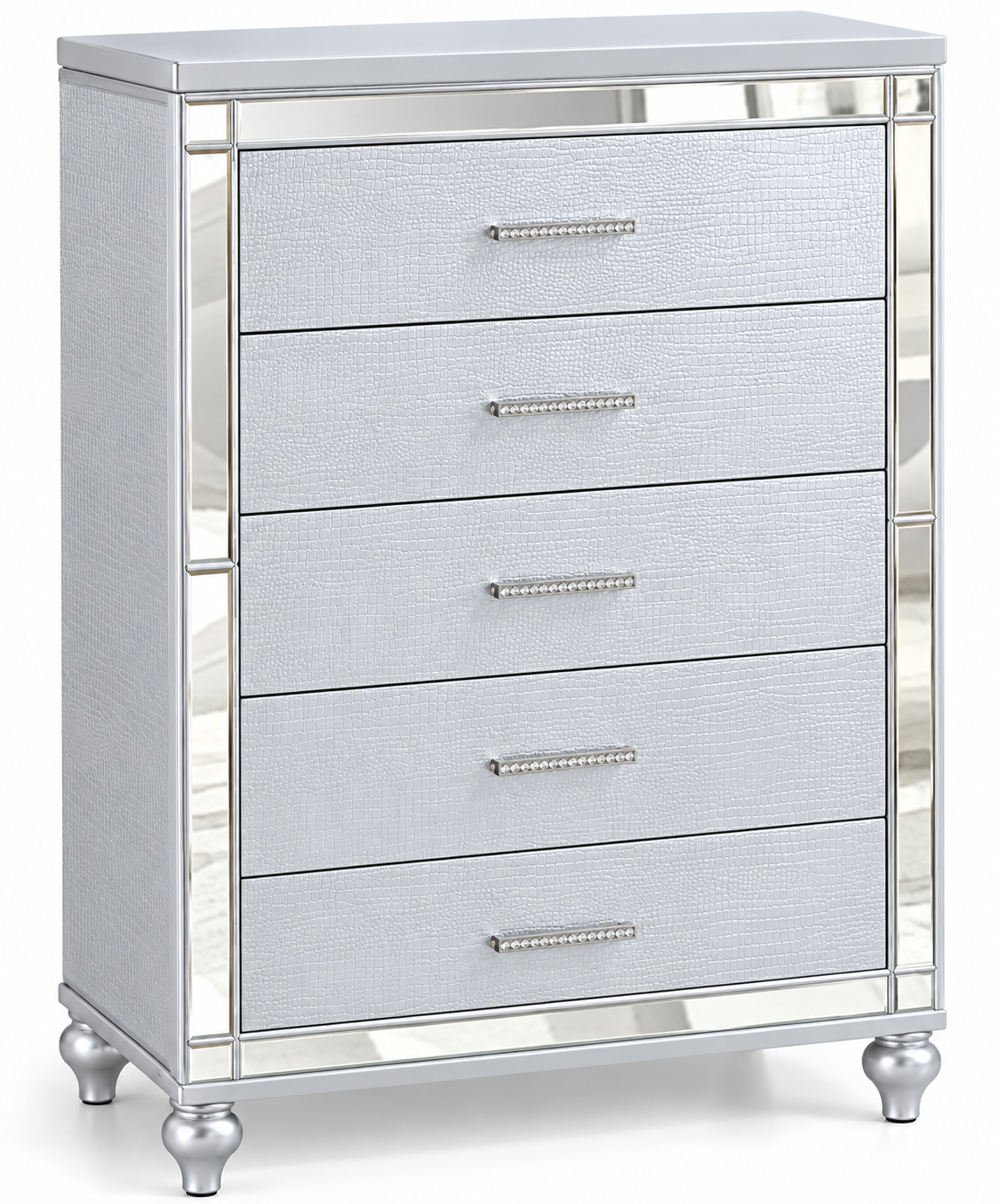 Valerie Bedroom Set – Silver | Modern Queen & King Complete Bedroom Collection