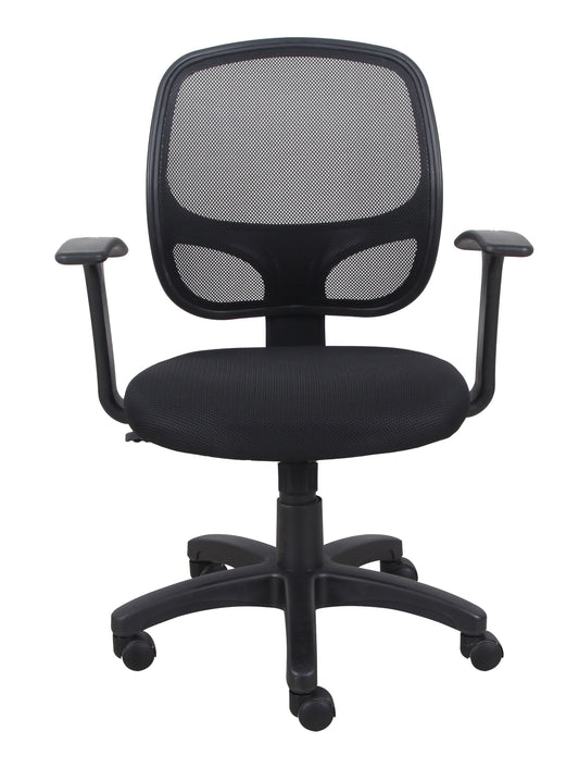 Eliza Mid-Back Ergonomic Mesh Office Chair with Adjustable Height Black