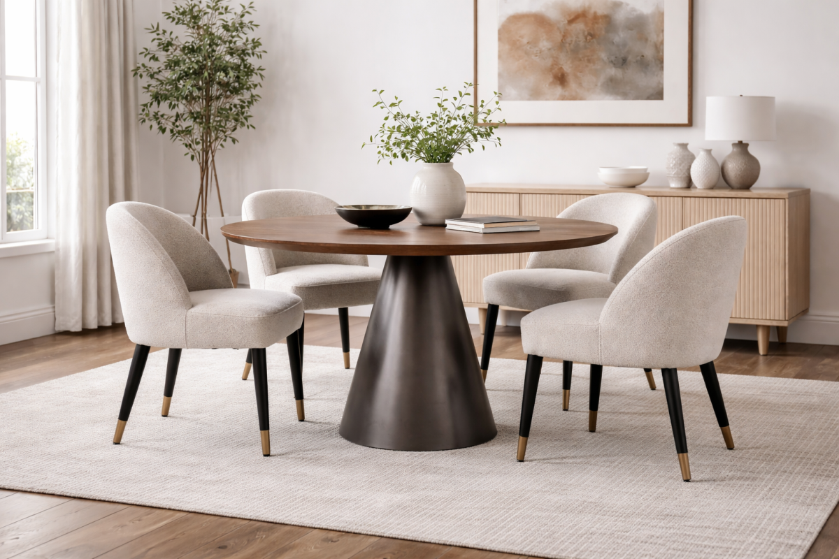 Mango Wood Dining Table – Espresso