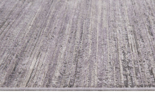 Distressed Area Rug – Grey/Black