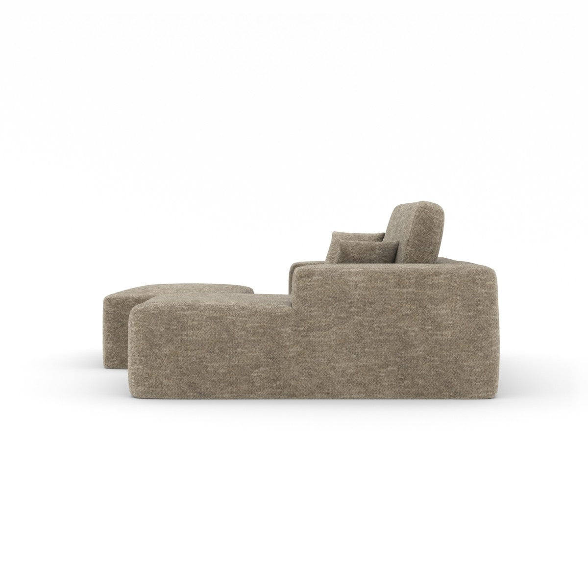 Sectional with Ottoman – Taupe