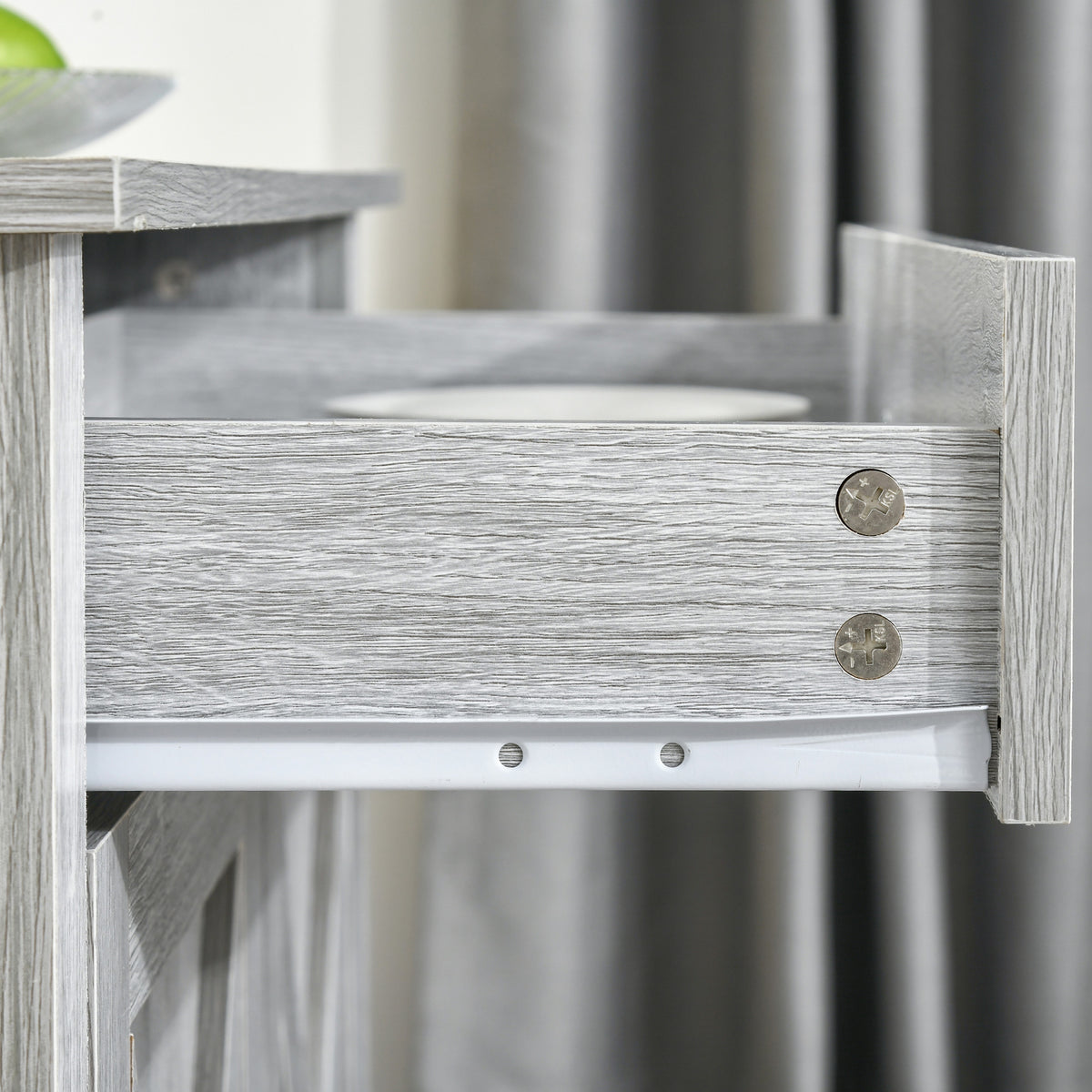 Farmhouse Sideboard Buffet Cabinet with Barn Doors – 32"W x 32"H