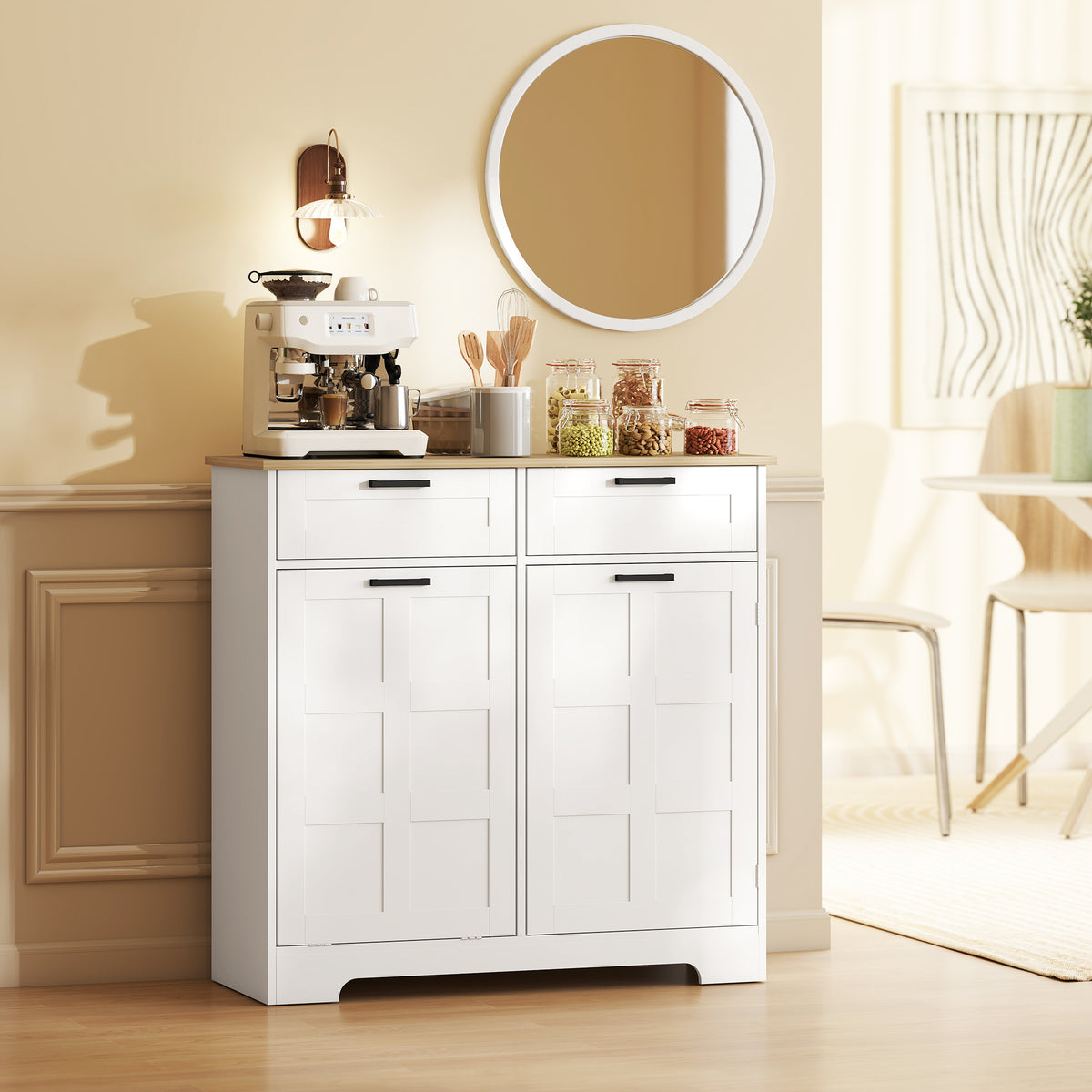 Kitchen Island with Trash Cabinet – 39"W x 36"H