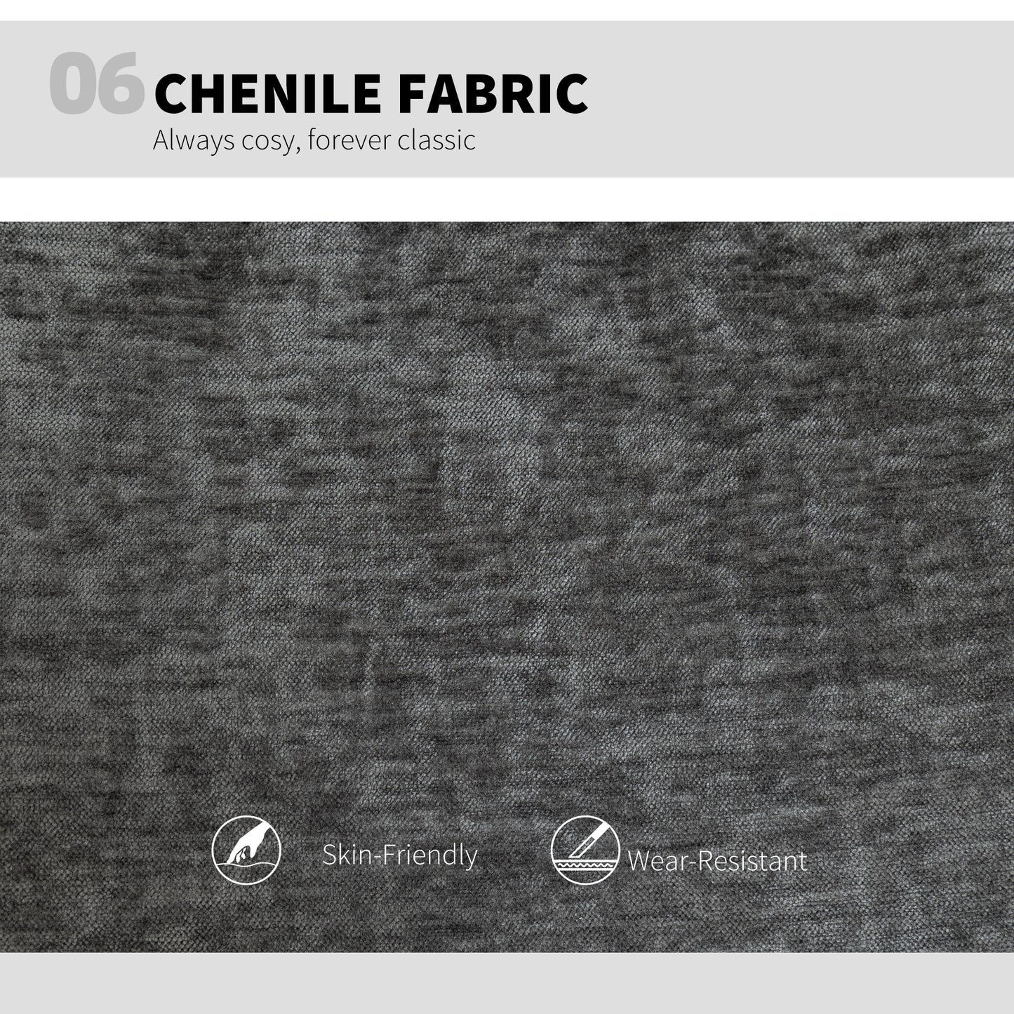 HOMCOM Wide Armless Criss Cross Office Chair, Adjustable Height, Tilting, Grey