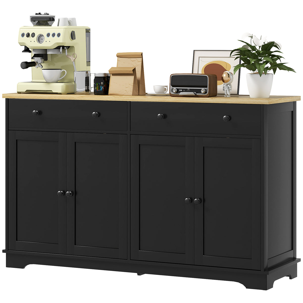 Buffet Cabinet with Storage Drawers – 55"W x 34"H
