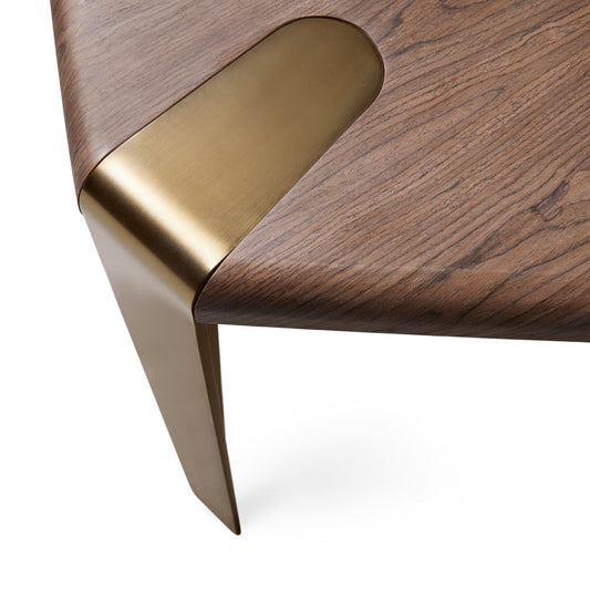 Walnut Dining Table, Tapered Legs