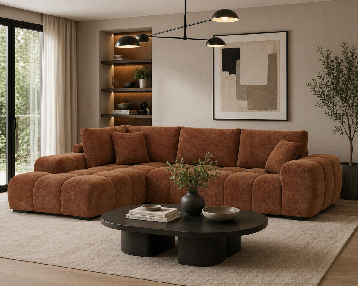 Sectional – Rust (Style 2)