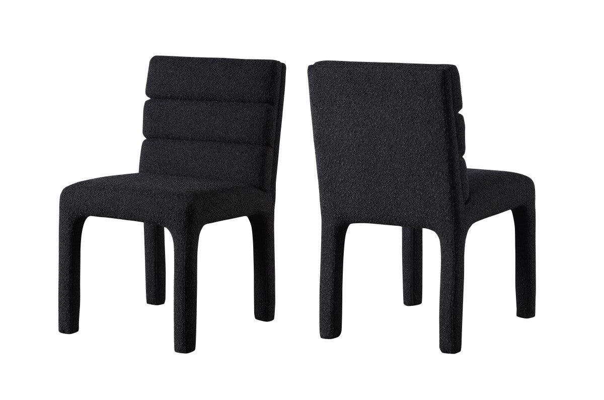 Tufted Boucle Dining Chair, Set of 2 – Cream
