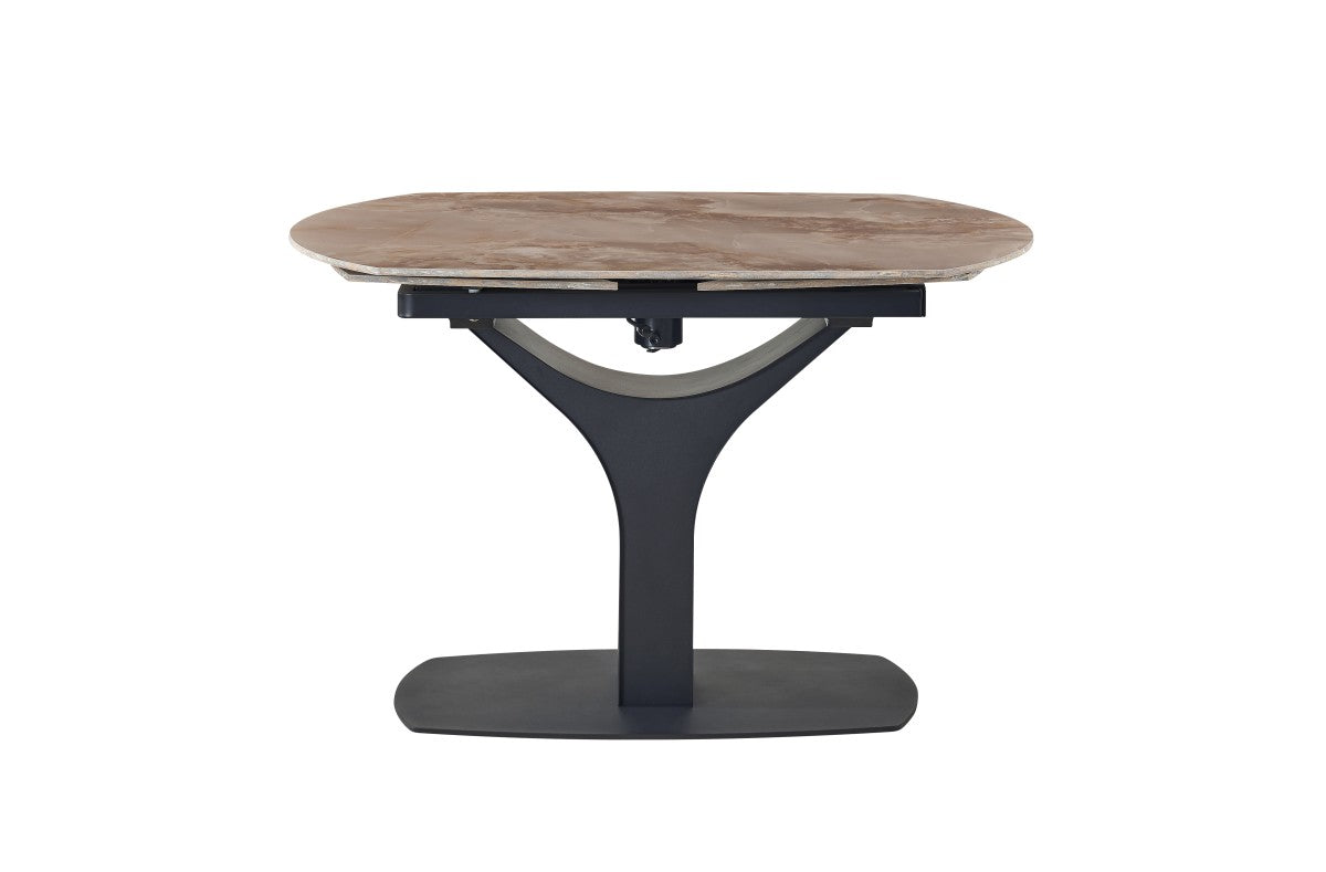 Sintered Stone Extendable Dining Table – Agate Brown