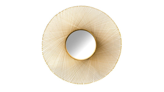 Flat Gold Wall Mirror