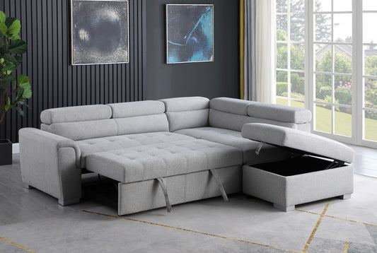 Tufted Sleeper Bed – Grey