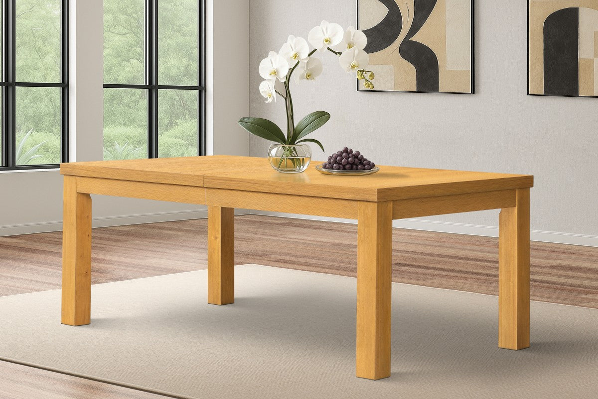Upholstered Extendable 7-Piece Dining Set – Oak