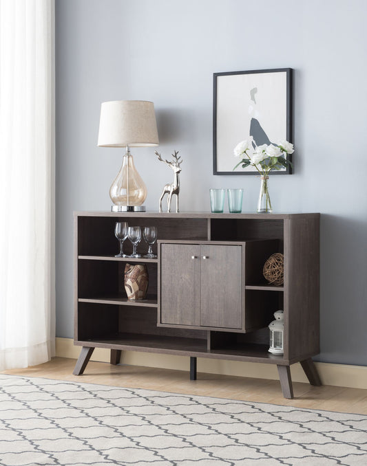 Mid-Century Buffet/Server – Walnut Oak