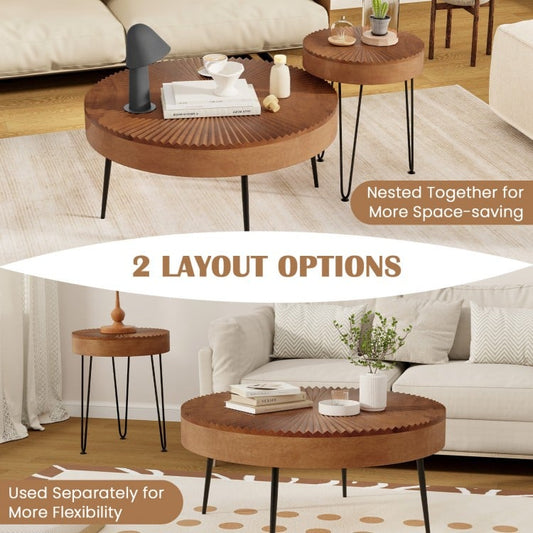 Boho Round Coffee Tables