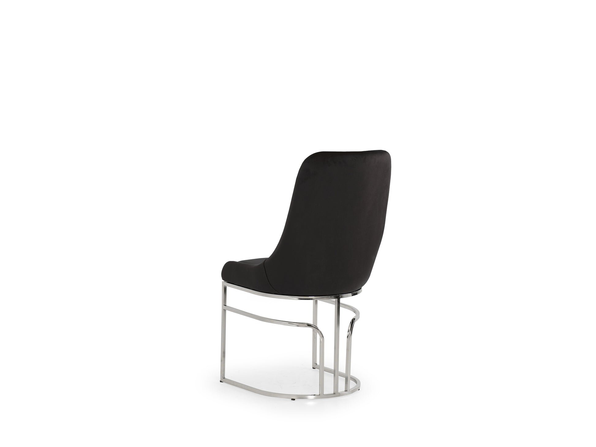 Emerald Velvet Dining Chair with Stainless Steel Legs Black