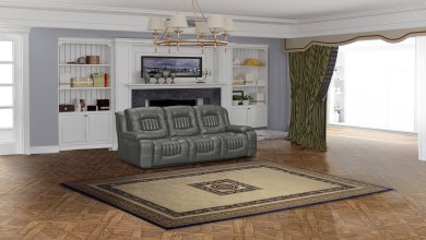 Cooper Luxury Leather-Gel Power Recliner Living Room Set