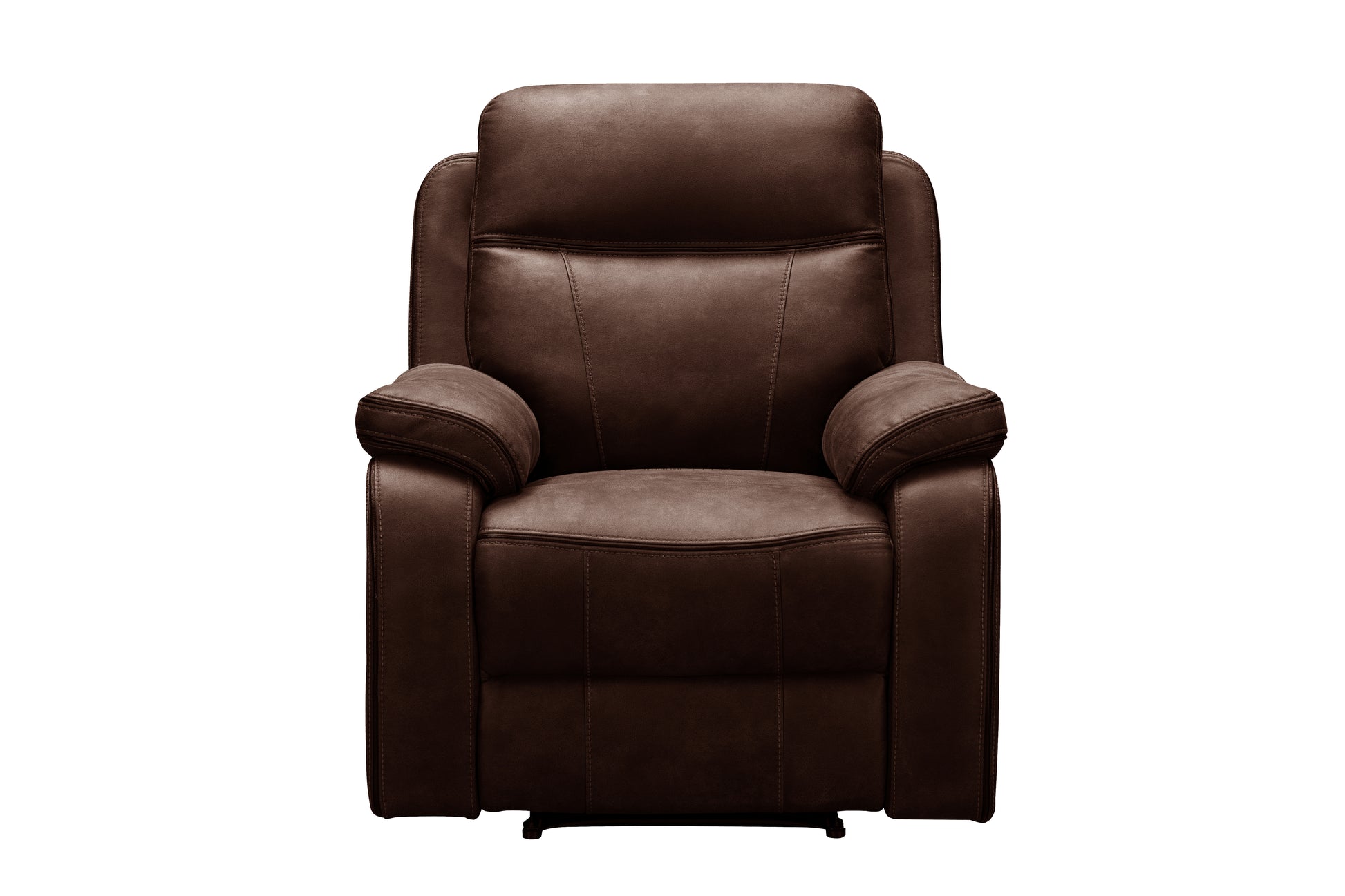 Matrix Duke Brown Manual Leather Match Reclining Comfort Armchair