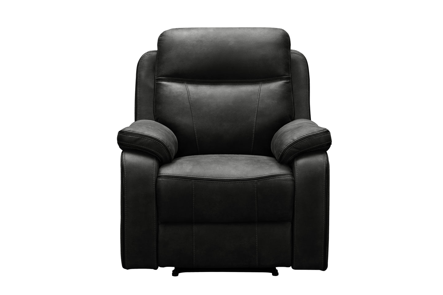 Matrix Duke Dark Grey Reclining Chair Leather Match Upholstery